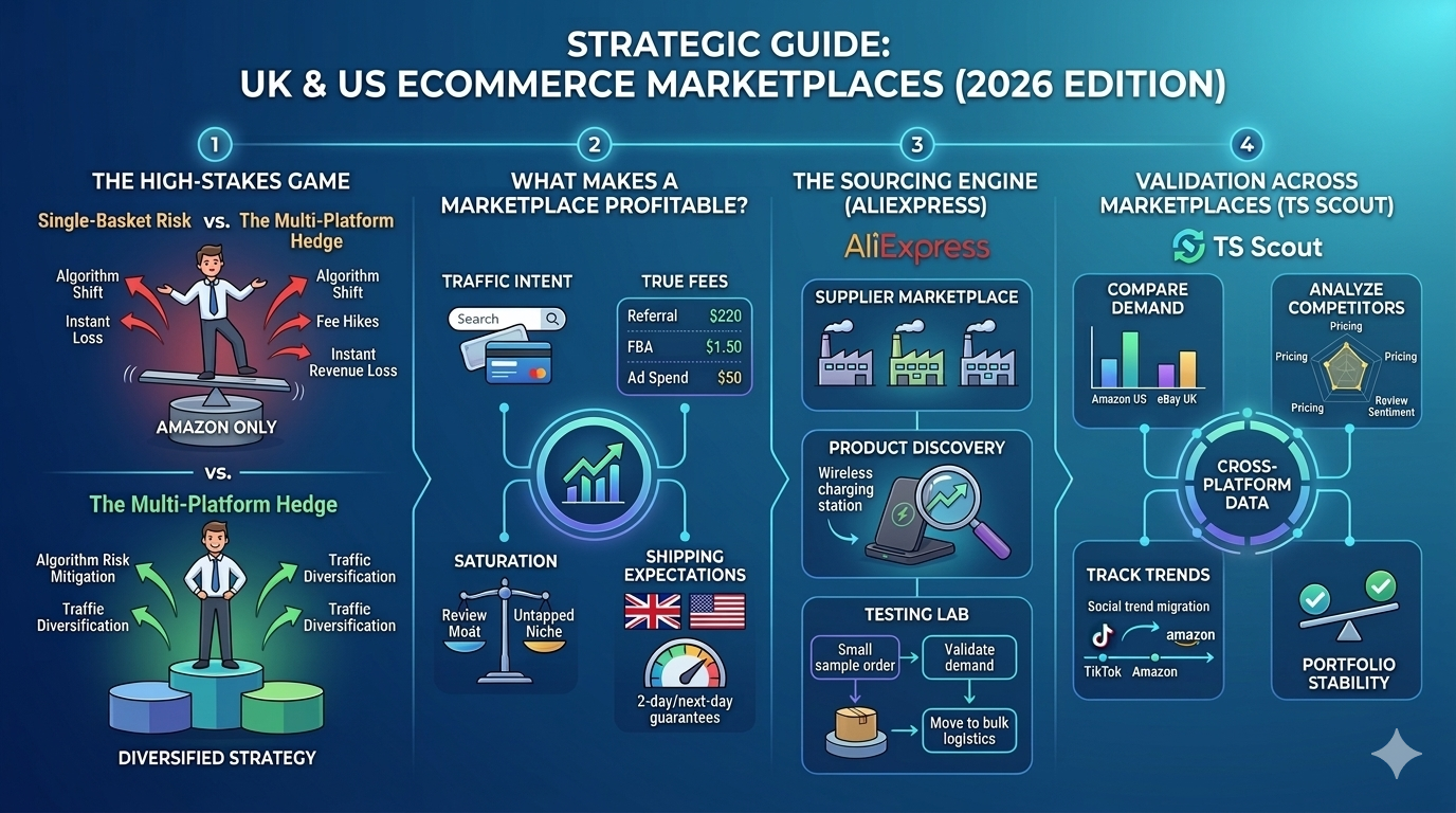 Stop Losing Margin: The Best Marketplaces for UK & US Ecommerce Sellers