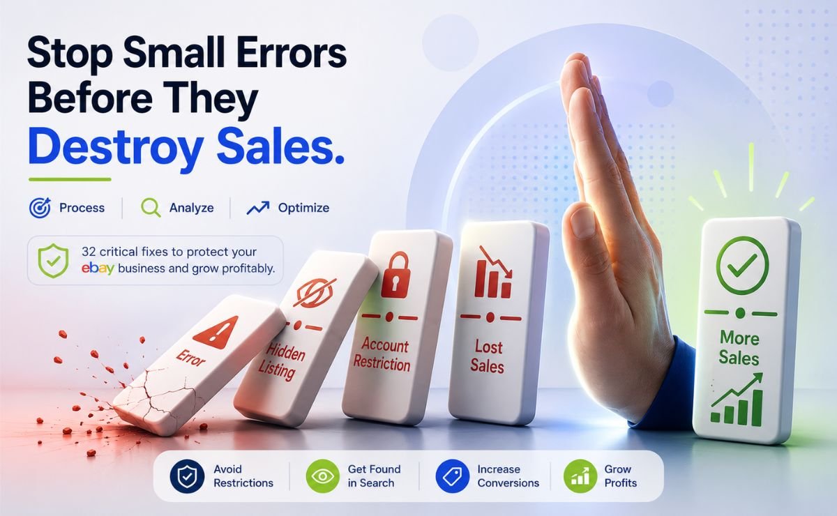 Common eBay Listing Errors: 32 Fixes for Sellers Without Inventory
